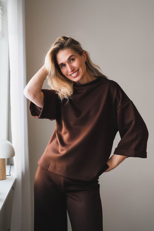 Elle Top Cocoa Brown 
