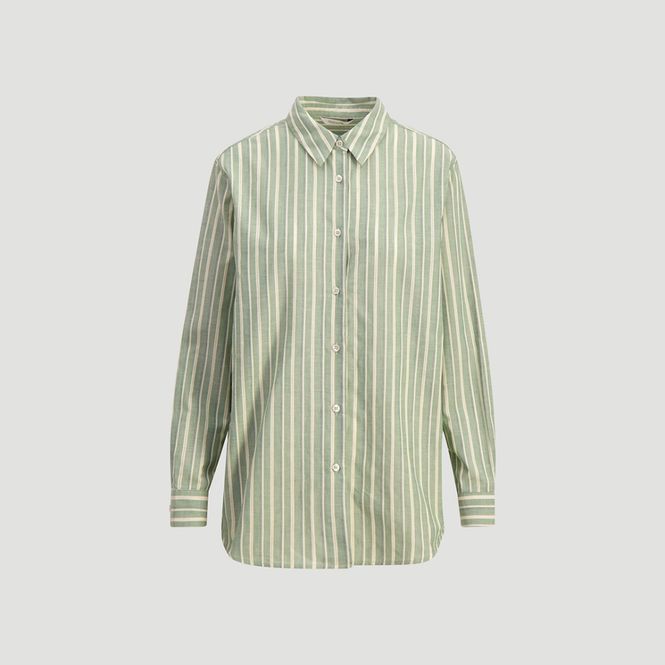 Hovedbilde Blaou Stripe Shirt Dark Green Mix 