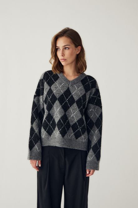 Hovedbilde Lai Knit Black Grey Mix 