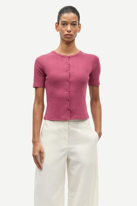 Hovedbilde Sajuni SS Cardigan 15901 Dry Rose 