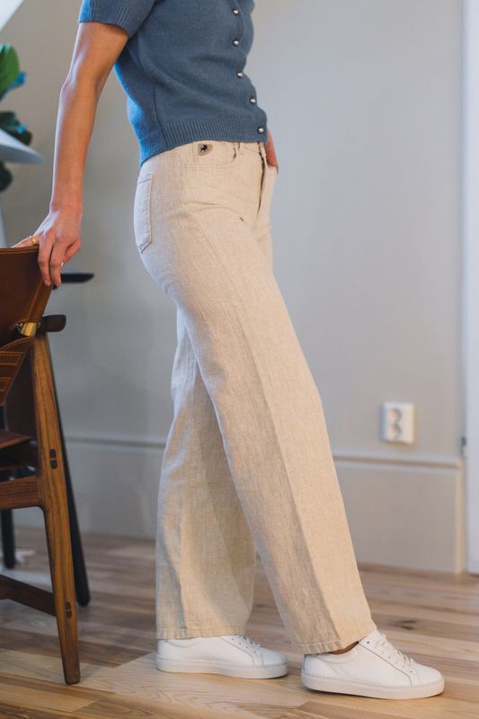 Culotte Lino Natural Rinse 