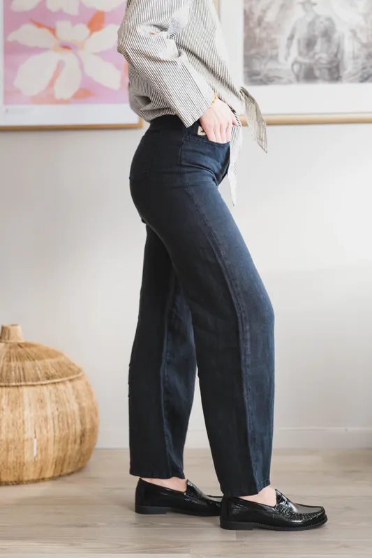 Culotte Linen Summer Navy 