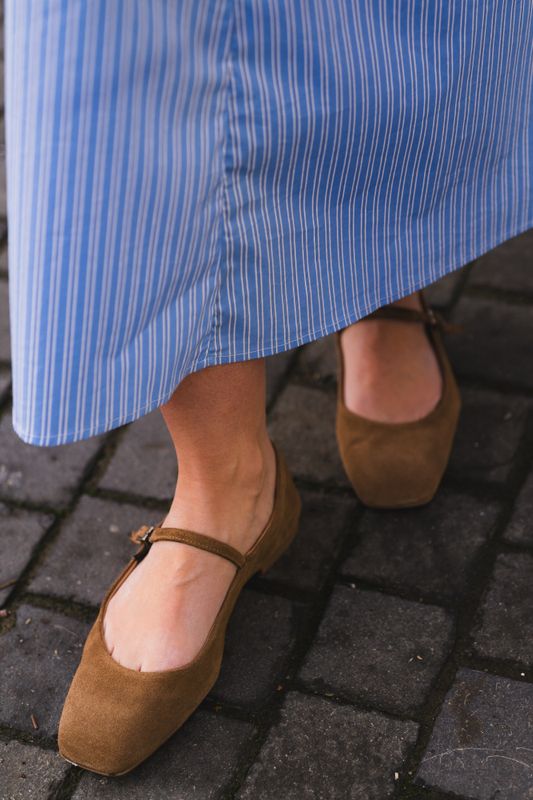 Aglia Stripe Dress Pale Blue 