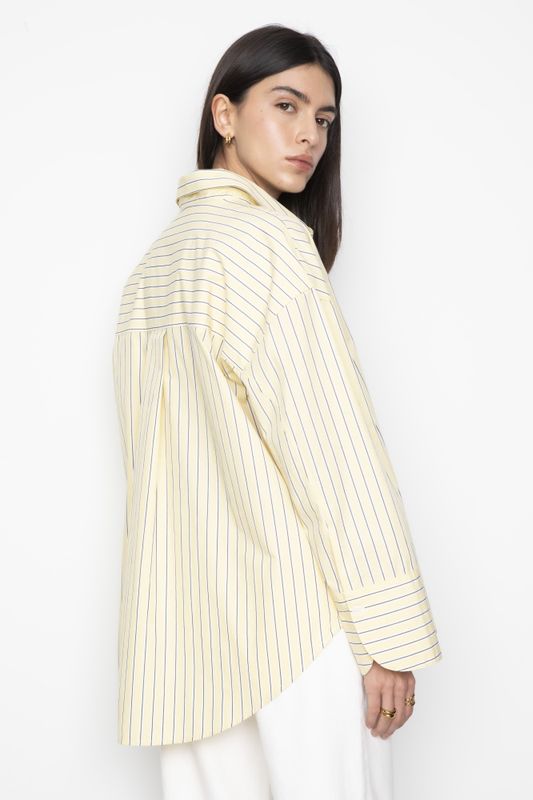 Nell Shirt Light Yellow Stripe 