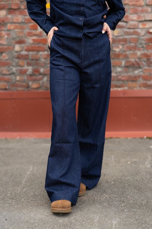 Sarana Pants Rinse Blue Denim 