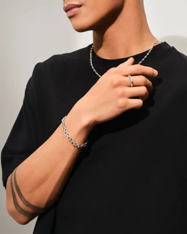 Mario Ring White Mother Of Pearl 