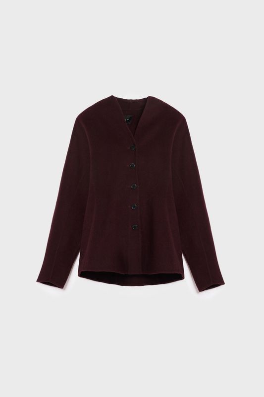 Nadina Wool Jacket Burgundy 