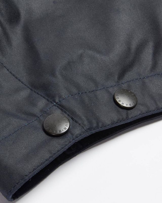 Waxed Cotton Hood Navy 
