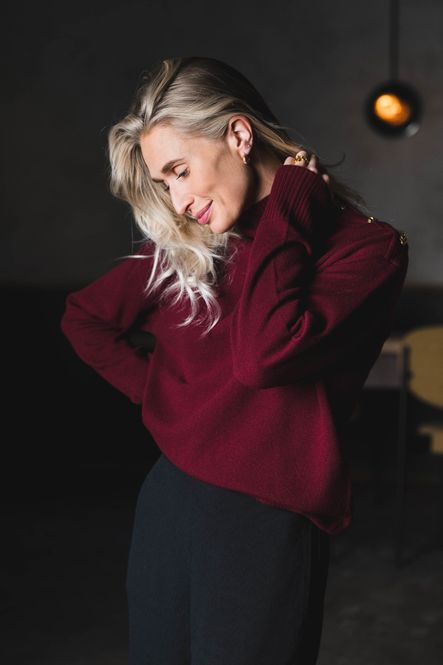 Hovedbilde Vanille Wool Sweater Cabernet 
