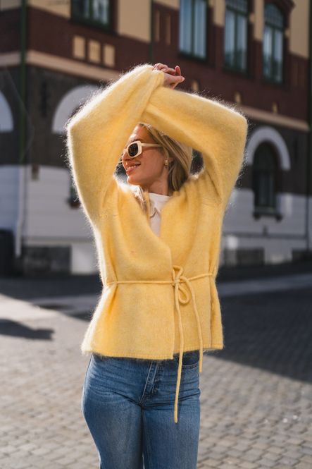 Hovedbilde Fredrikke Chunky Cardigan Yellow 