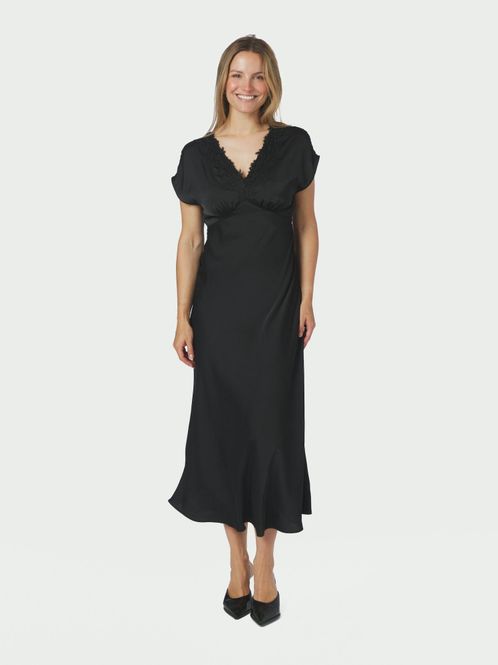 Hovedbilde Clarita Drapy Sateen Dress Black 