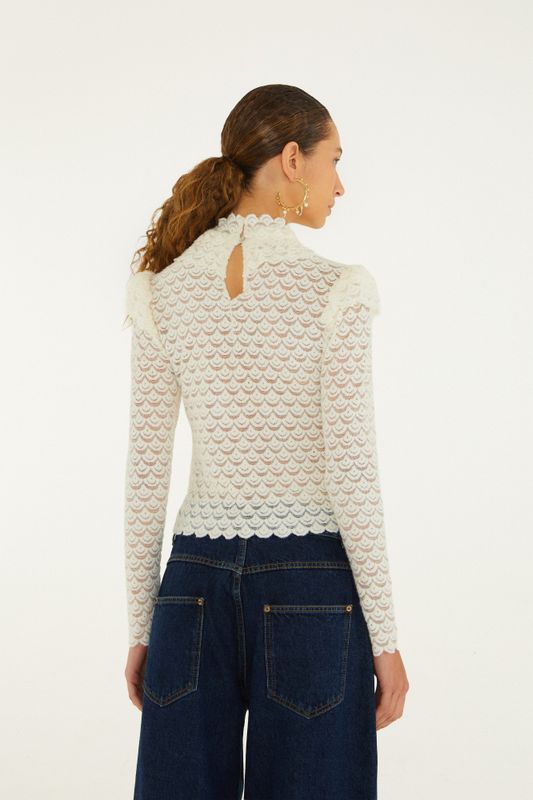 Long Sleeve Top Offwhite 