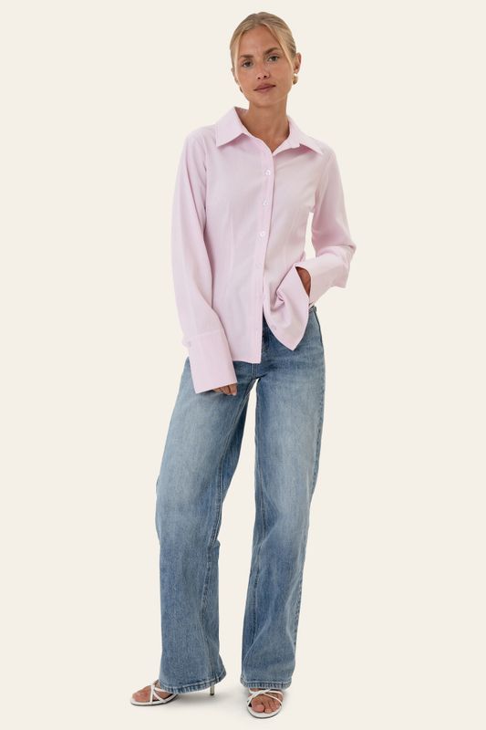 Siljeic Shirt Pink White Stripes