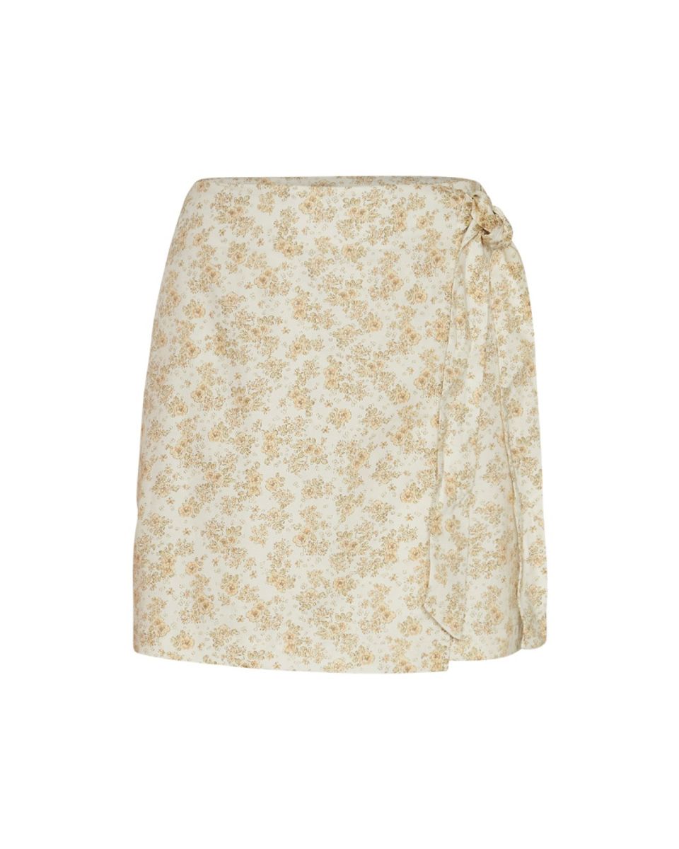 Marva Ladonna Wrap Skirt Aop Reed Yellow Flower 