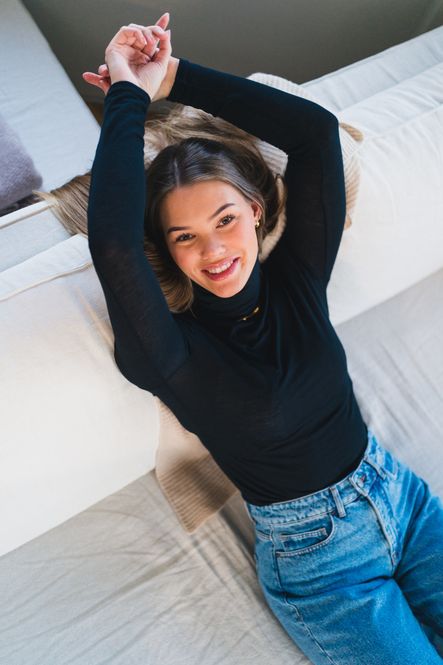 Hovedbilde Perfect Line Cashmere Turtleneck Black  