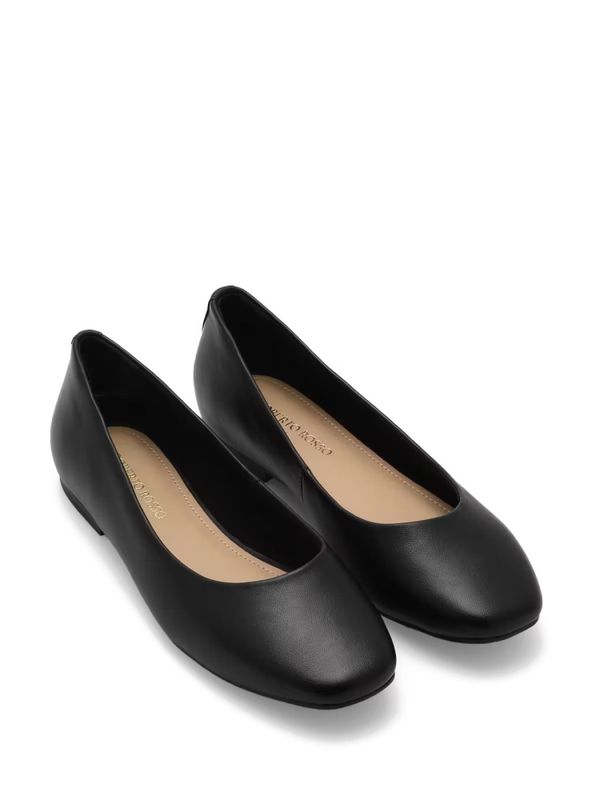Trieste Ballerina Leather Black 