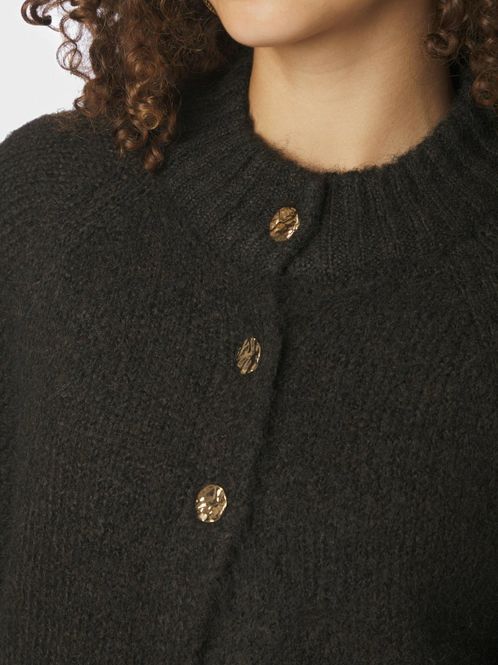 Hovedbilde Benuta Fluffy Knit Cardigan Dark Brown 