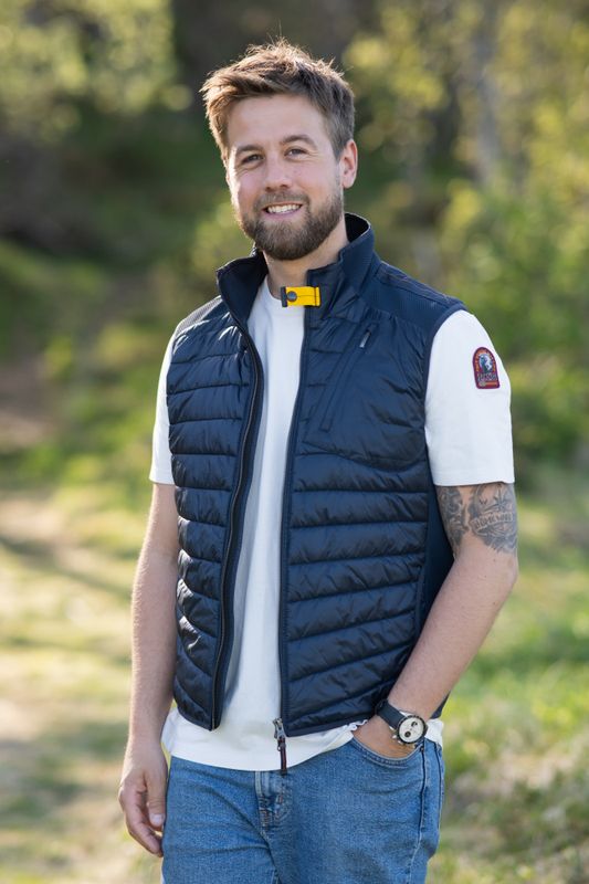 Zavier Man Fleece/Nylon Vest Blue Navy 
