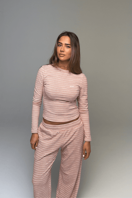 Hovedbilde Palmer Soft Stripe Top Pink/White