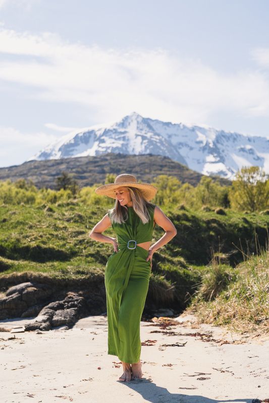 Riviera Dress Leaf Green 