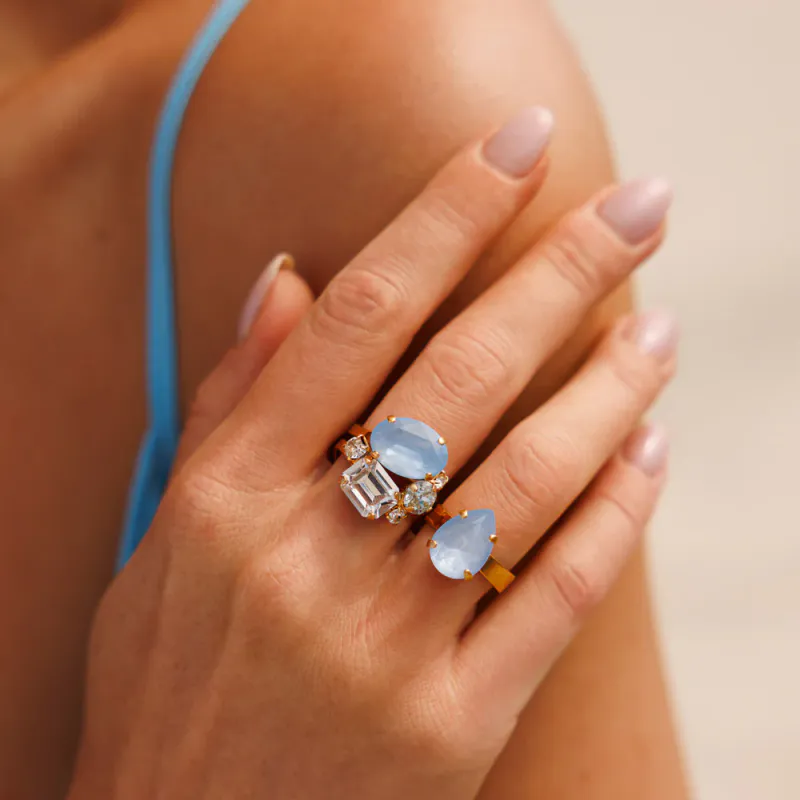 Mini Drop Ring Gold Sky Ignite  
