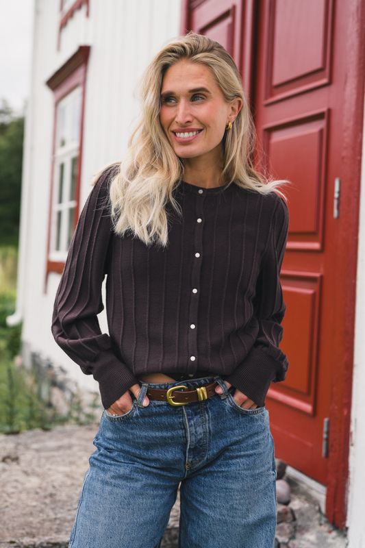 Guru Cardigan Black Coffee 