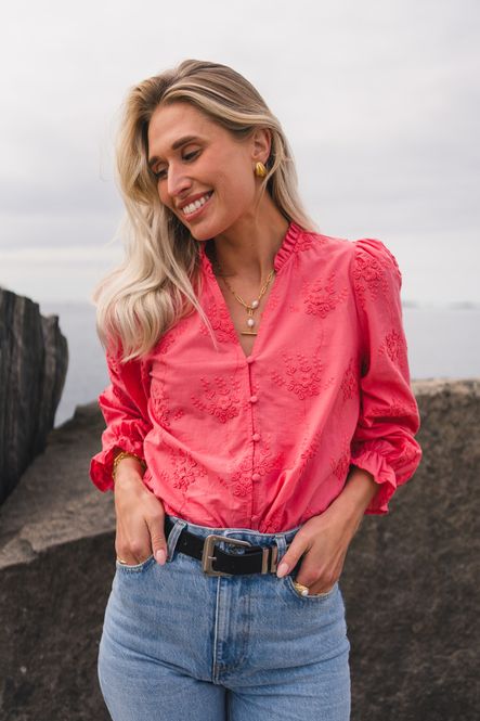 Hovedbilde Camilla Shirt EMB Tea Rose 