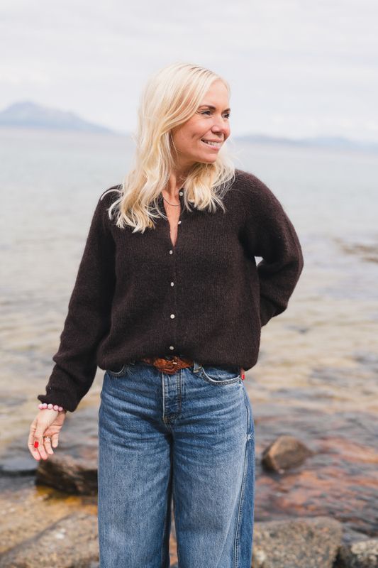 Amalie Cardigan Black Coffee 