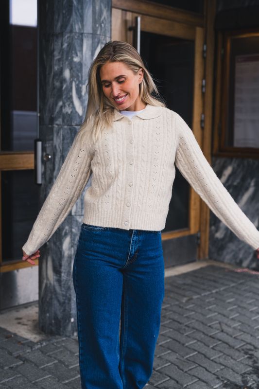 Emelie Knit Cardigan Ivory 