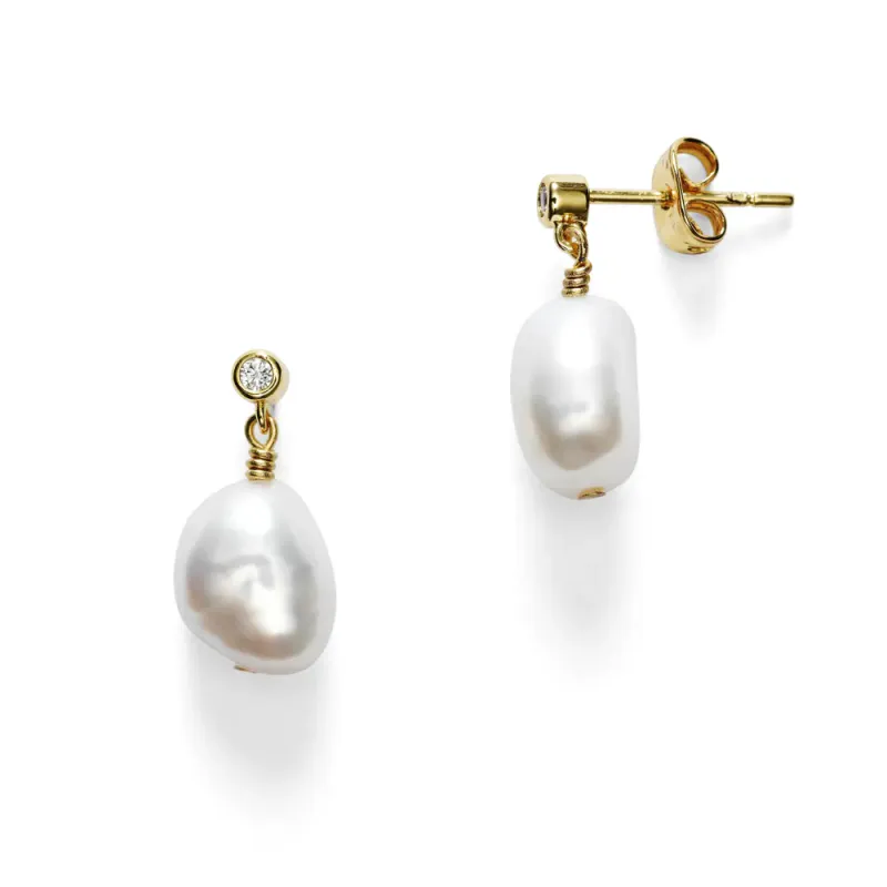 Pearly Earring Gold 