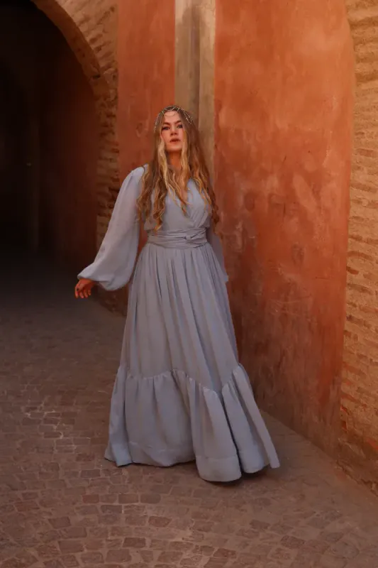 Royale Dress Breezy Blue