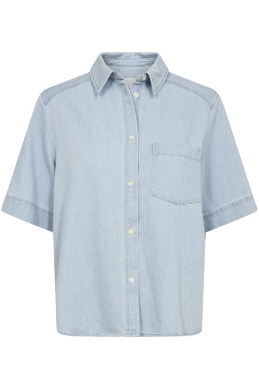 Nicla Shirt Whiteish Blue Denim 