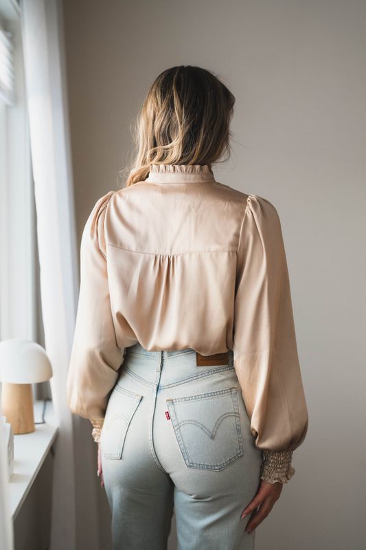 Zamola Blouse Dark Sand 