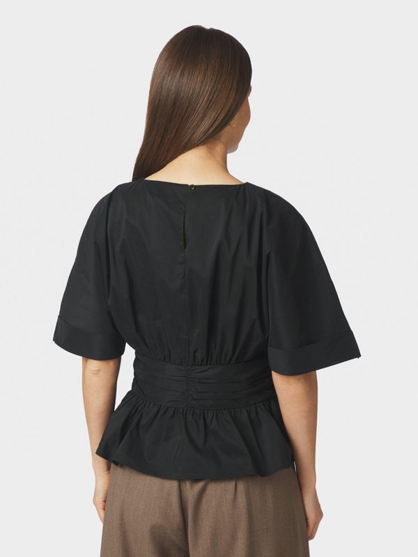 Annegret Poplin Blouse Black 