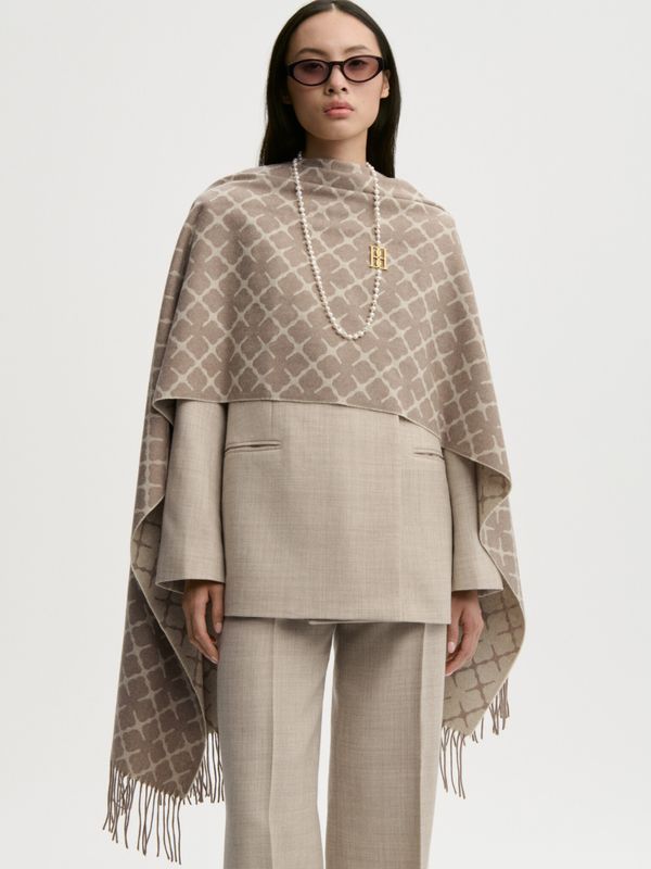 Ortega Cashmere Blend Scarf Fosil 