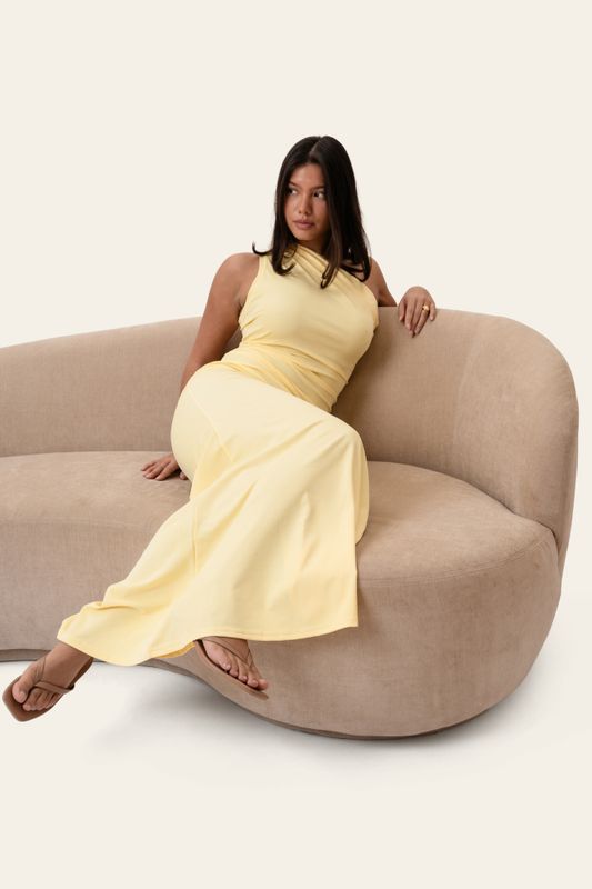 Andreaic Maxi Dress Yellow
