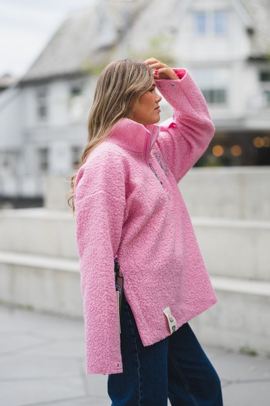 Micky Half Zip Pink 