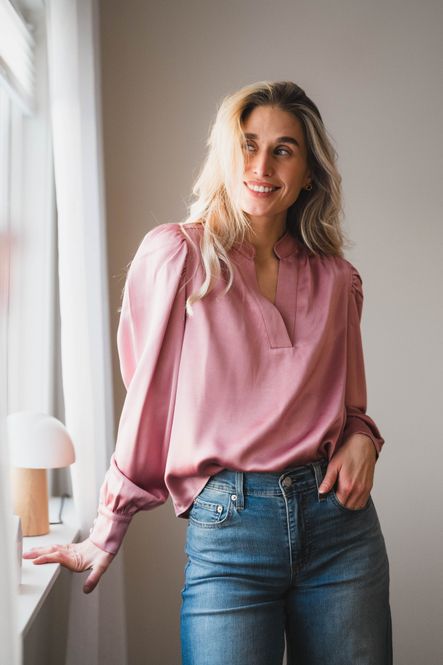 Hovedbilde Rosslyn Heavy Sateen Blouse Evening Rose