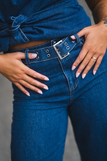 Hovedbilde Kimmy Belt Jeans Dark Denim 