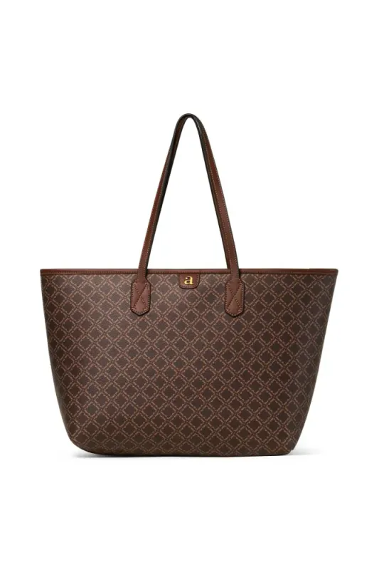 Ultimate Monogram Tote Brown 