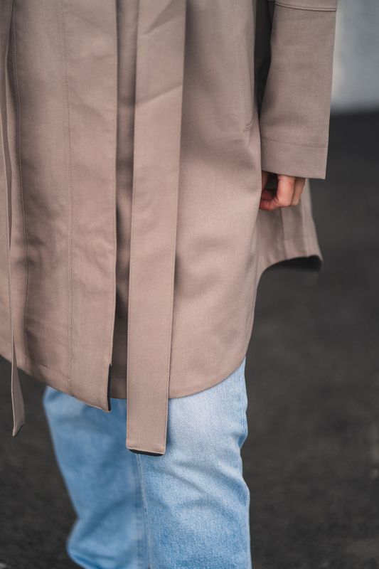 Monsun Coat Taupe 