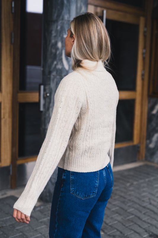 Emelie Knit Cardigan Ivory 