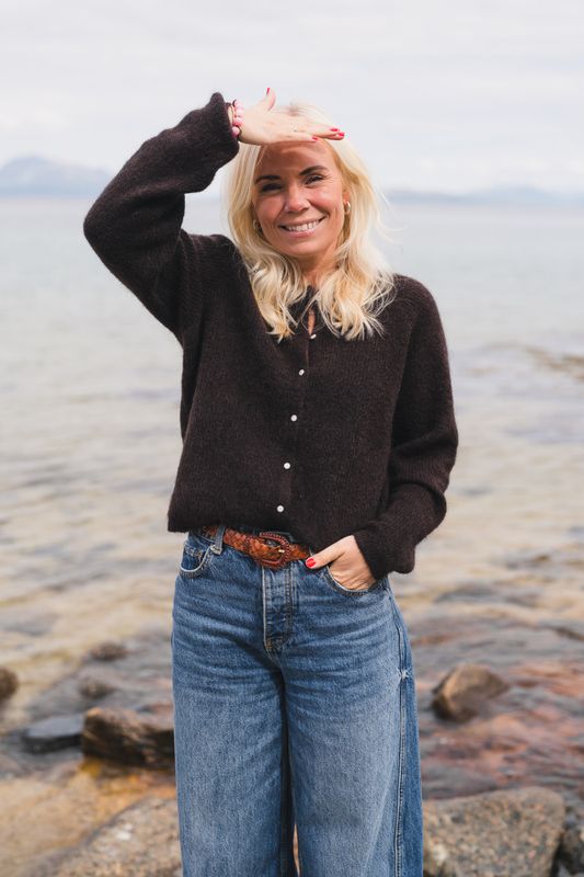Amalie Cardigan Black Coffee 