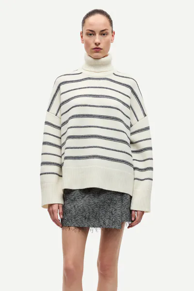 Hovedbilde Sakeiku Stripe Turtleneck 11250 Clear Cream ...