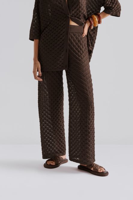 Hovedbilde Alissa Knitted Pants Chocolate 