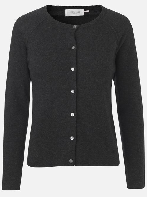 Hovedbilde Laica LS O-Neck Raglan Cardigan Dark Grey Melange ...
