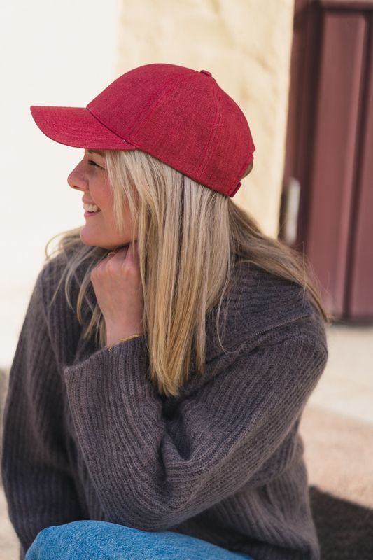 Amaranth Red Linen 