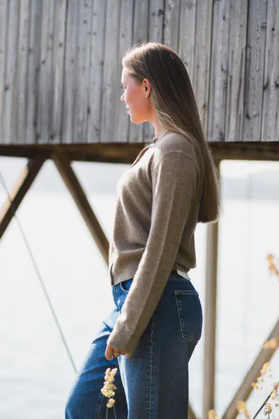 Hovedbilde Saboston Cardigan 6304 Greige Melange 